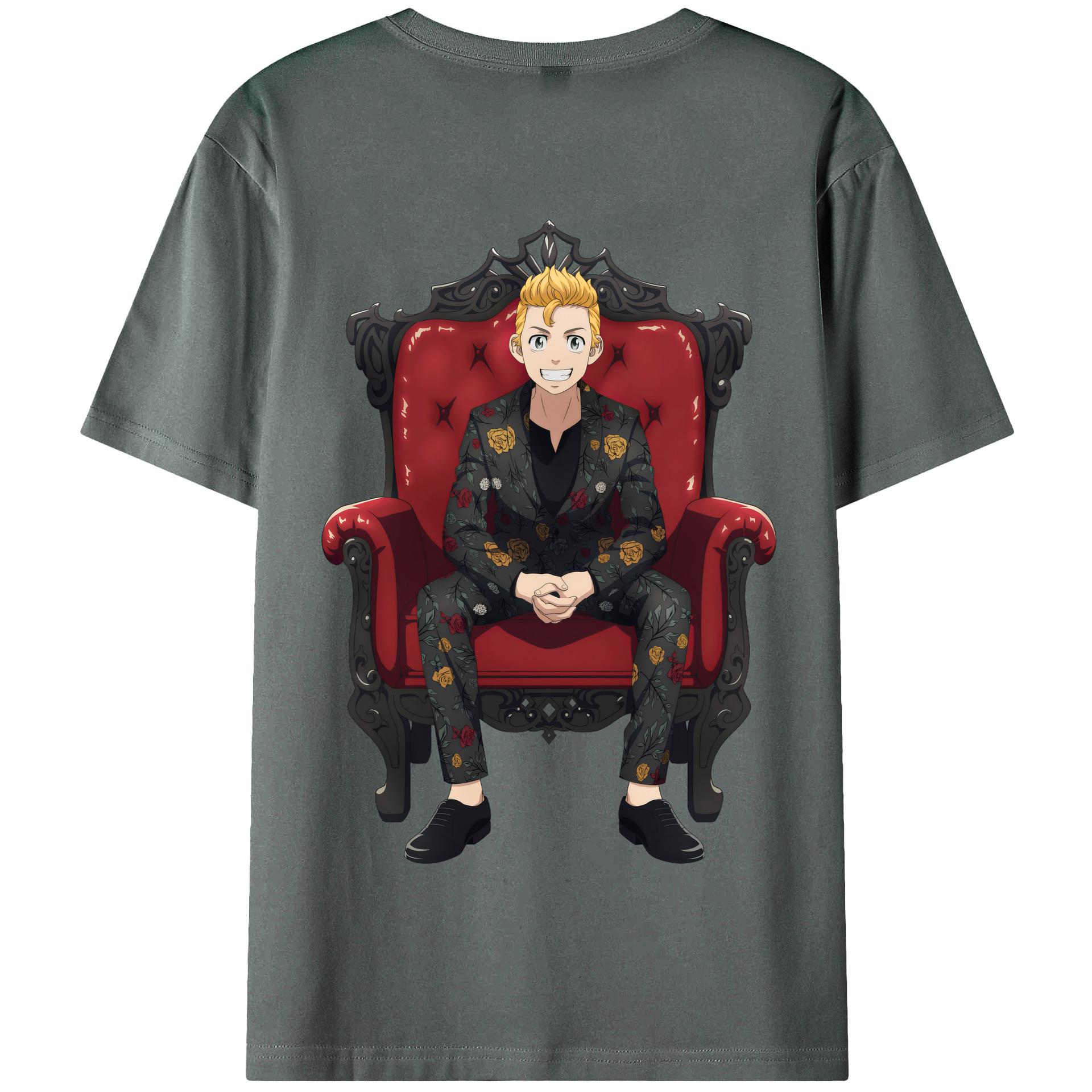 （画像用） 東京リベンジャーズ Tokyo Revengers 綿100％半袖Tシャツ（背面プリント）